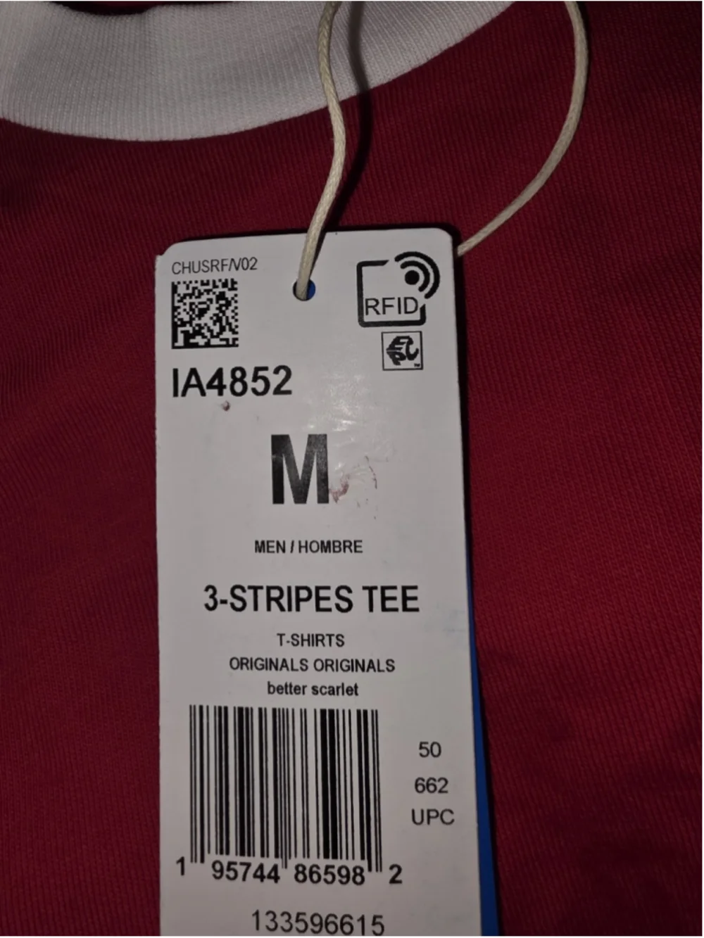 adidas Originals Men's 3-Stripes Trefoil Short Sleeve Tee Size M IA4852